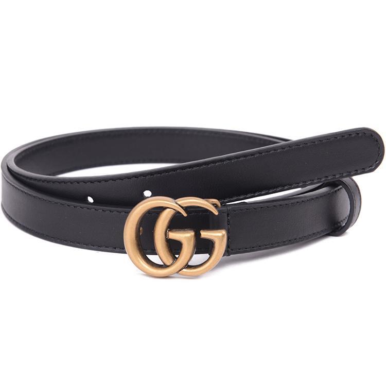 Gucci double g belt ladies gucci leather belt new thin gucci belt women female girls small gucci ...