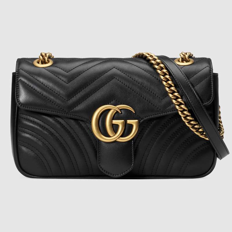 Gucci bags gg marmont matelassé shoulder bag small cheap gucci black leather handbags replica ...