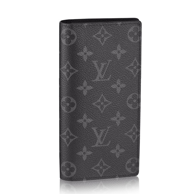 Black louis vuitton wallet BRAZZA long wallets for men louis v wallet card leather mens designer ...