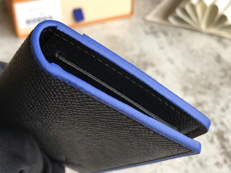 New black louis vuitton pocket organizer card wallet lv mens designer wallets for men leather ...