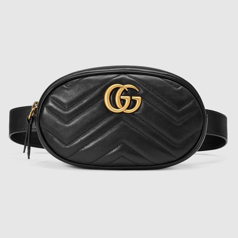 Cheap gucci waist bag gg marmont side bag leather fanny pack gucci handbags belt bag replica ...