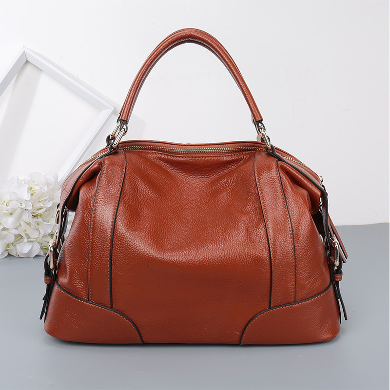High Quality Multi-functional Women Leather Handbags Top Layer Cowhide leather Shoulder Bag ...