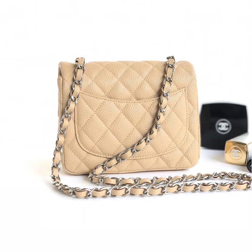 Chanel mini flap rectangular square classic quilted bag handbags chanel caviar bag crossbody ...