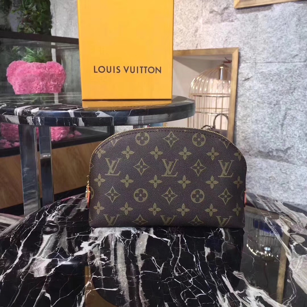 Louis vuitton makeup bag lv clutch bag key zip pouch lv Damier key pouch bag cosmetic bag travel ...