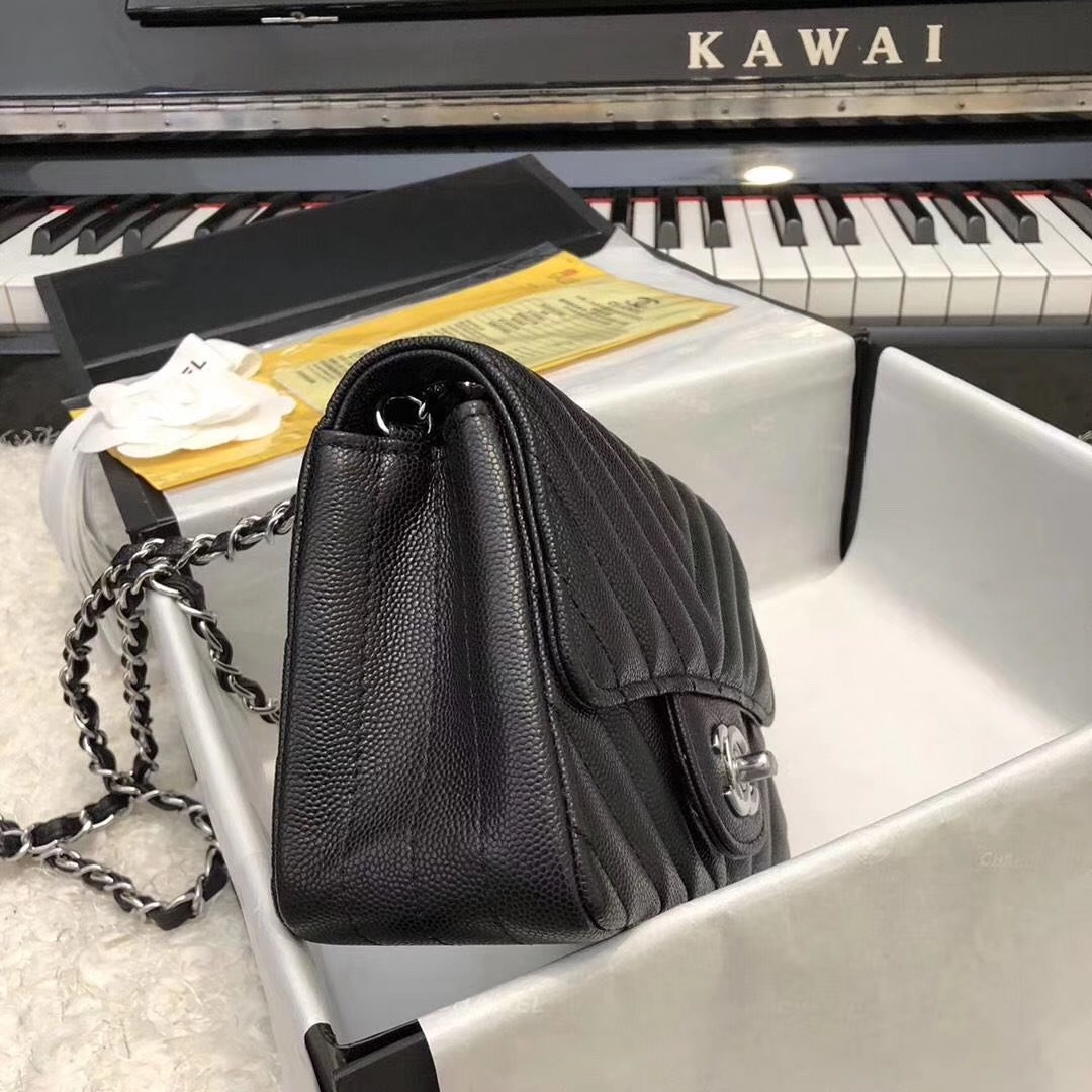 Coco Chanel chevron mini flap rectangular square classic quilted bag handbags chanel caviar ...