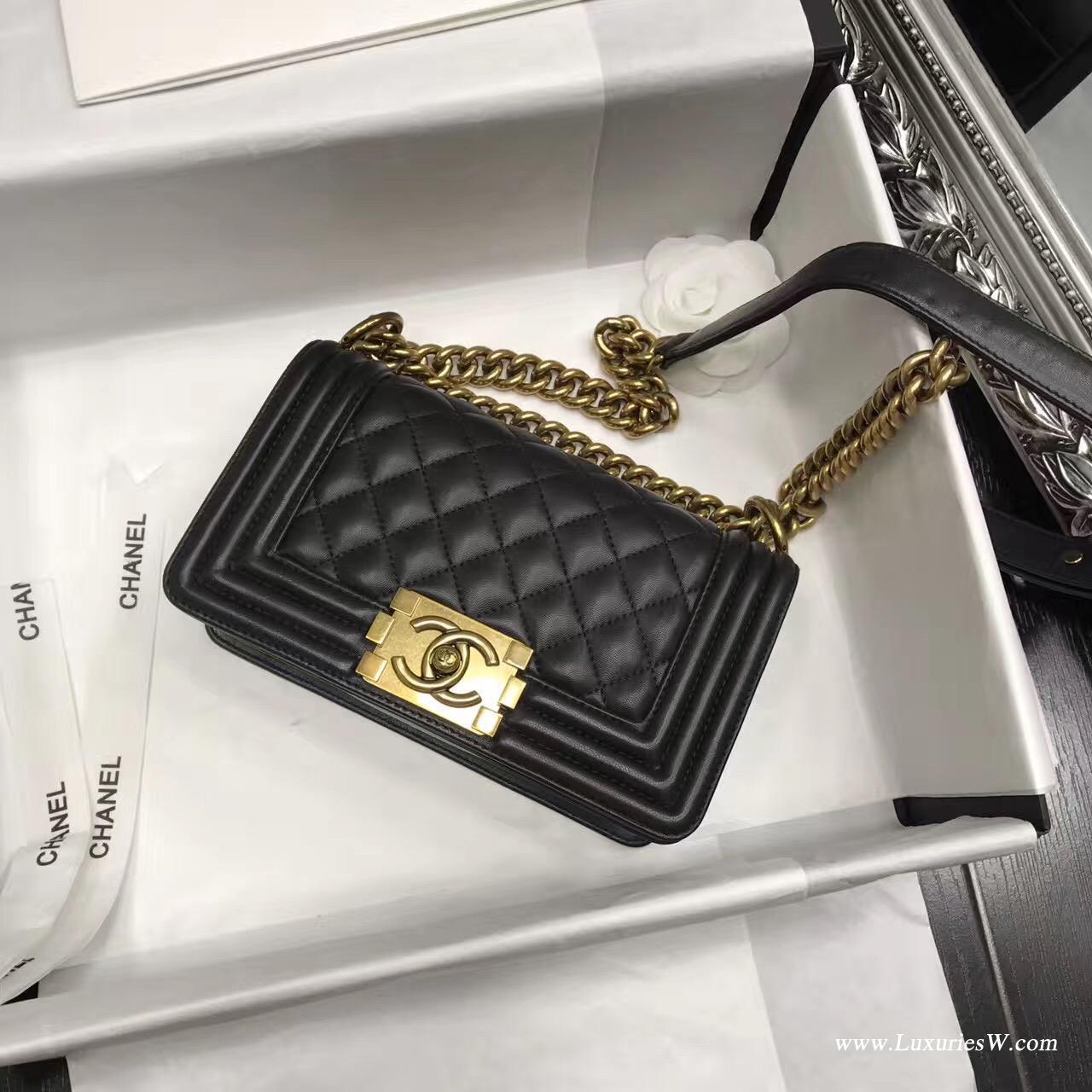 Chanel classic flap bag small chanel boy bag black designer women cheap chanel coco crossbody ...