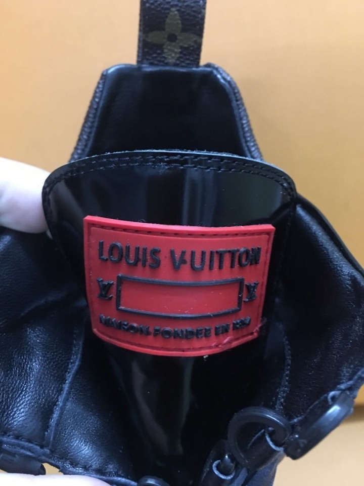 Louis Vuitton Laureate Monogram-embossed Suede And Canvas Platform