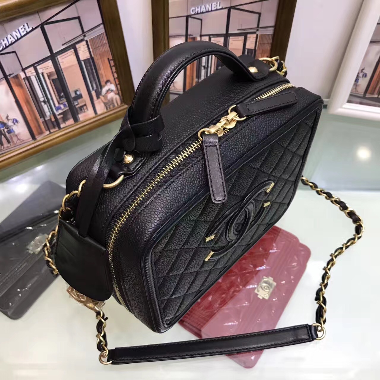 Coco chanel handbags designer crossbody chanel cosmetic bags makeup travel case chanel tote top ...