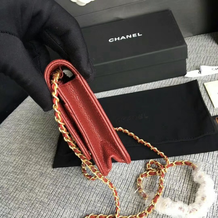 Coco chanel woc womens boy wallet on chain channel replica cross body