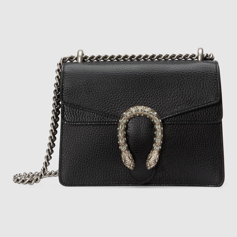 Gucci dionysus leather super mini bag black shoulder bag crossbody small gucci ladies bags for ...