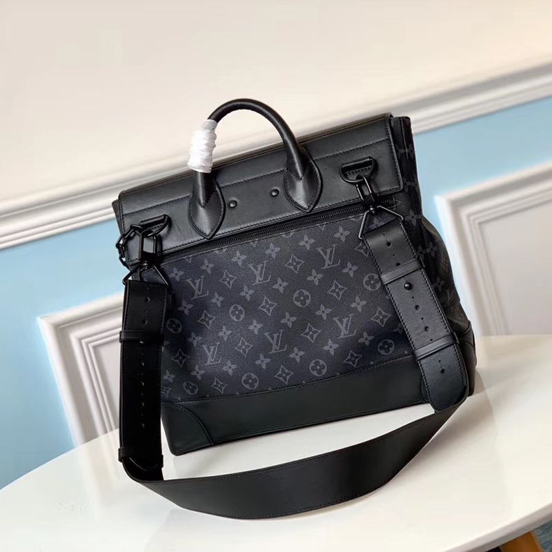 Louis vuitton STEAMER PM black lv travel bag doron collection replica lv backpack wholesale mens ...