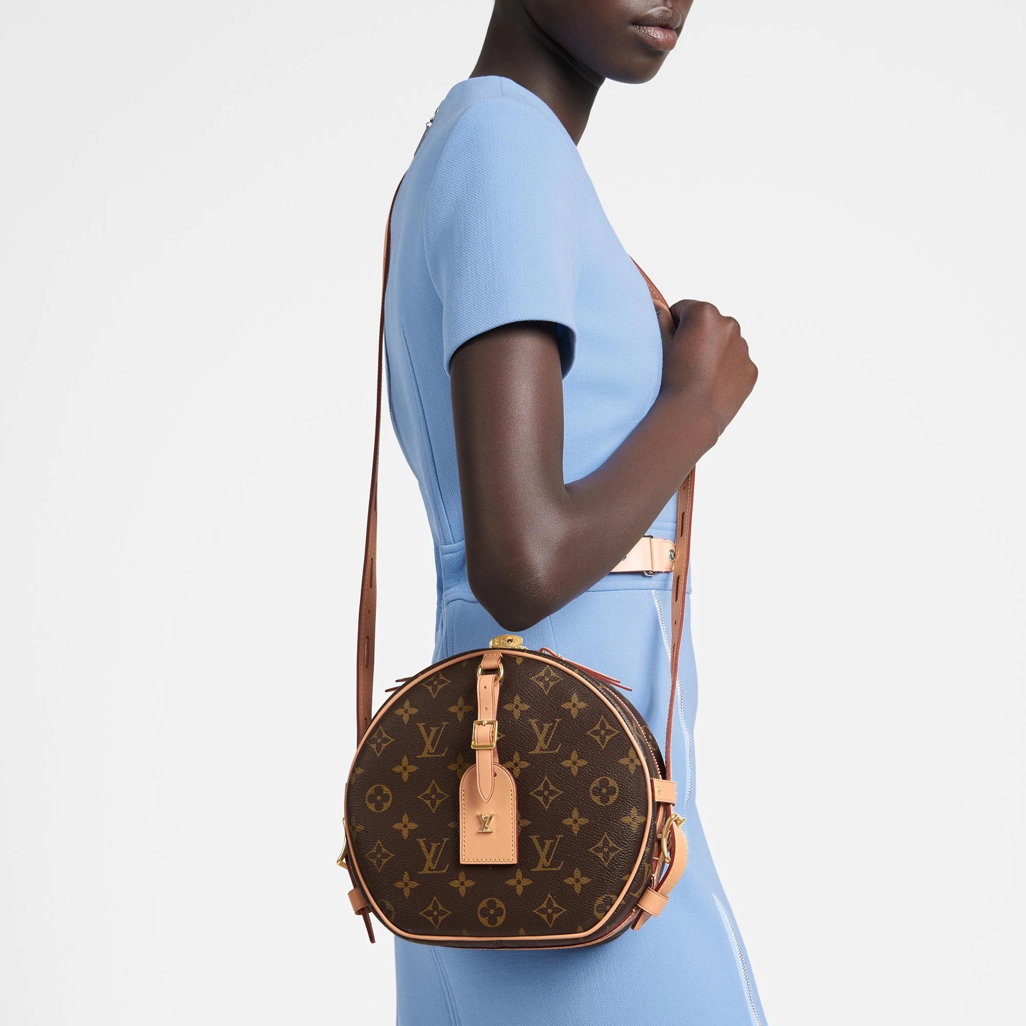 Louis Vuitton boite chapeau souple handbag sale white lv monogram crossbody bag review Doron ...