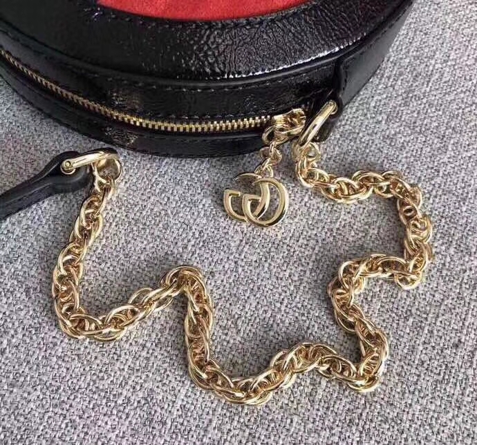 Doron replica GUCCI Ophidia mini GG round shoulder bag leather chain crossbody handbag review ...