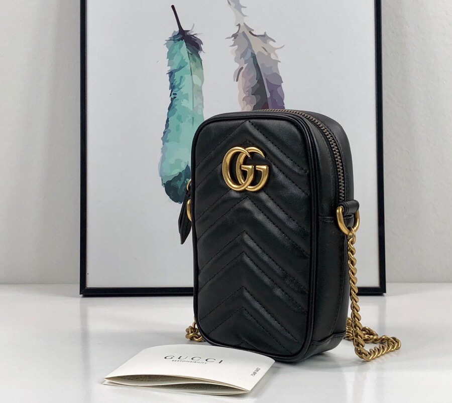 Gucci gg marmont matelasse mini bag chain handbag Doron replica review unboxing yupoo seller ...