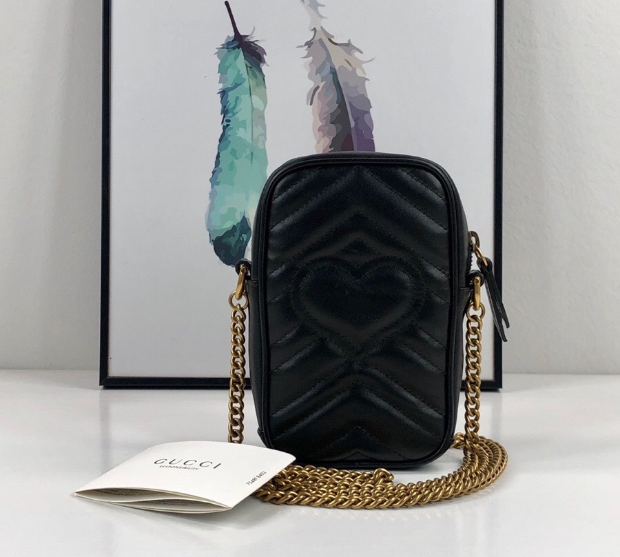 Gucci gg marmont matelasse mini bag chain handbag Doron replica review unboxing yupoo seller ...