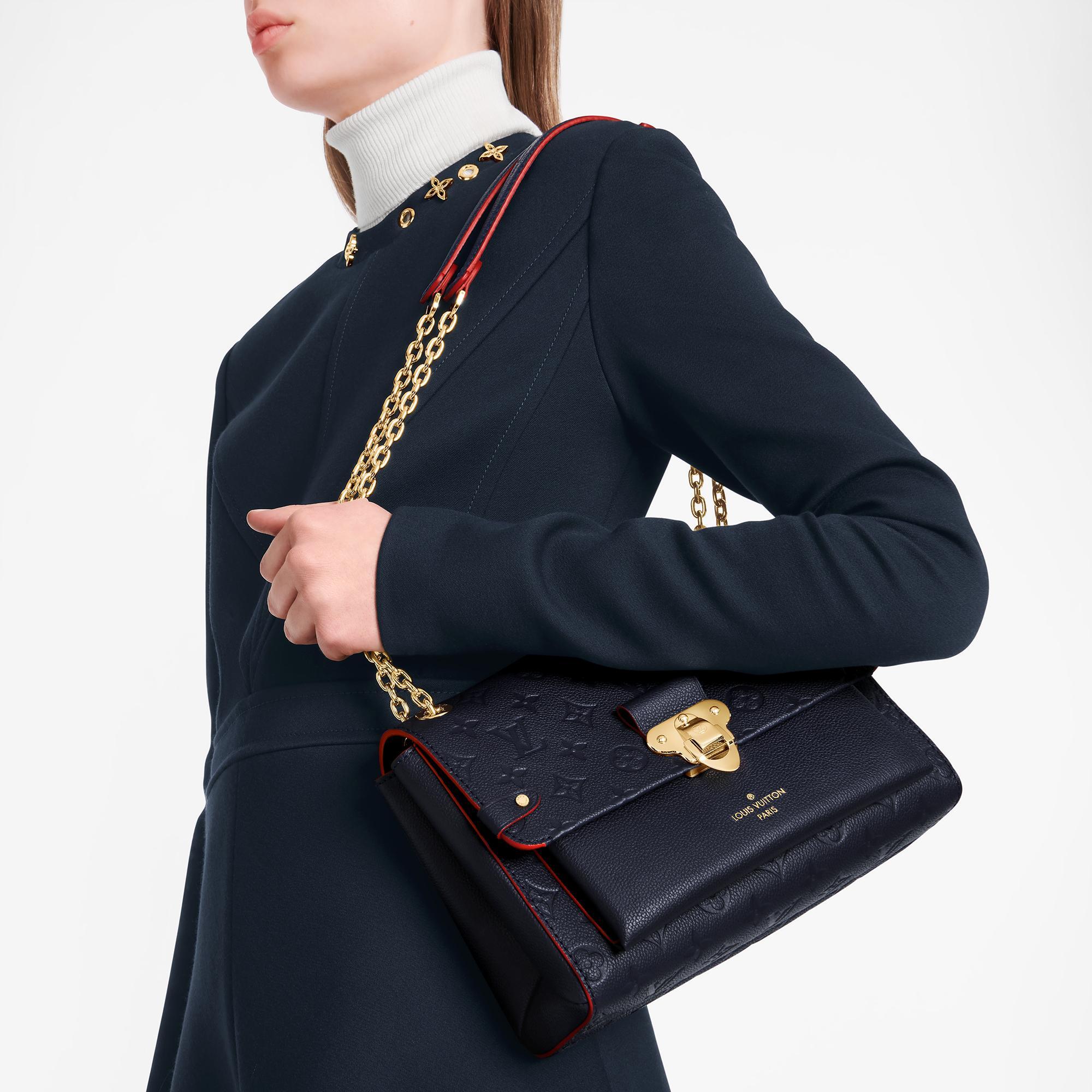BNIBLouis Vuitton Vavin PM Noir Empriente Leather Bag Luxury Bags   Wallets on Carousell