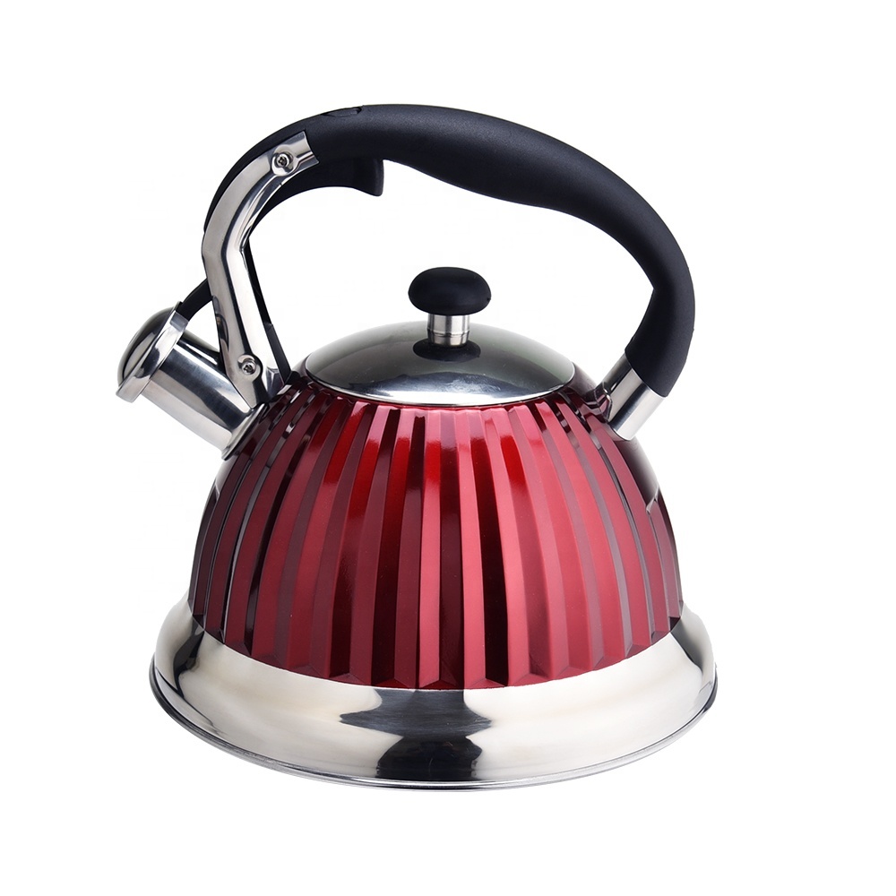 stainless steel tea kettle whistling kettle with induction bottom