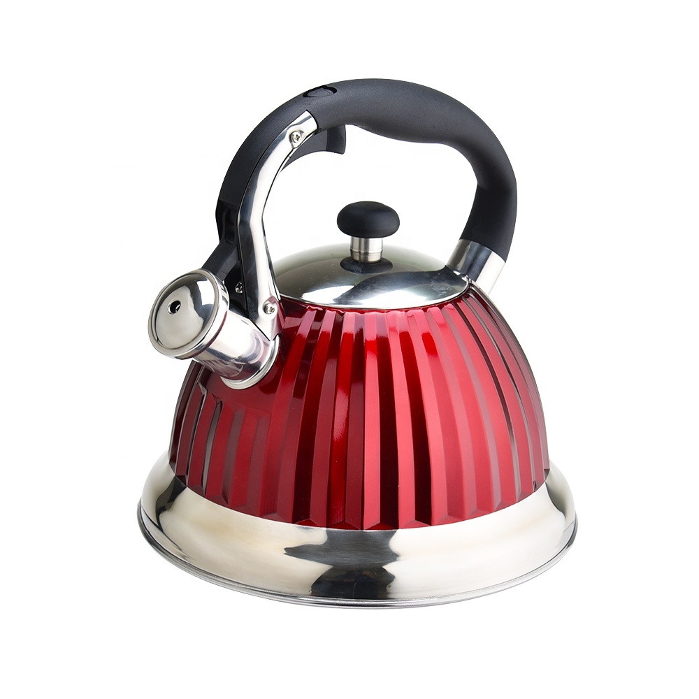 stainless steel tea kettle whistling kettle with induction bottom
