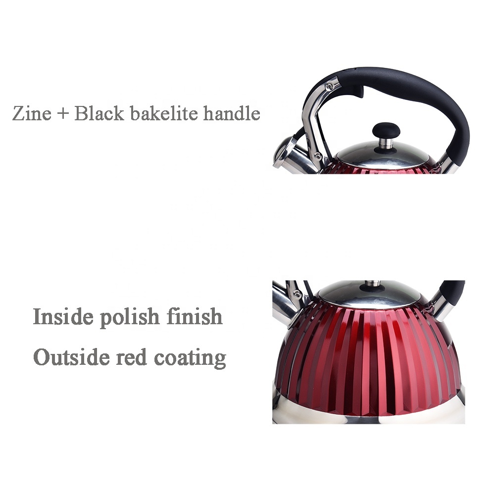 stainless steel tea kettle whistling kettle with induction bottom