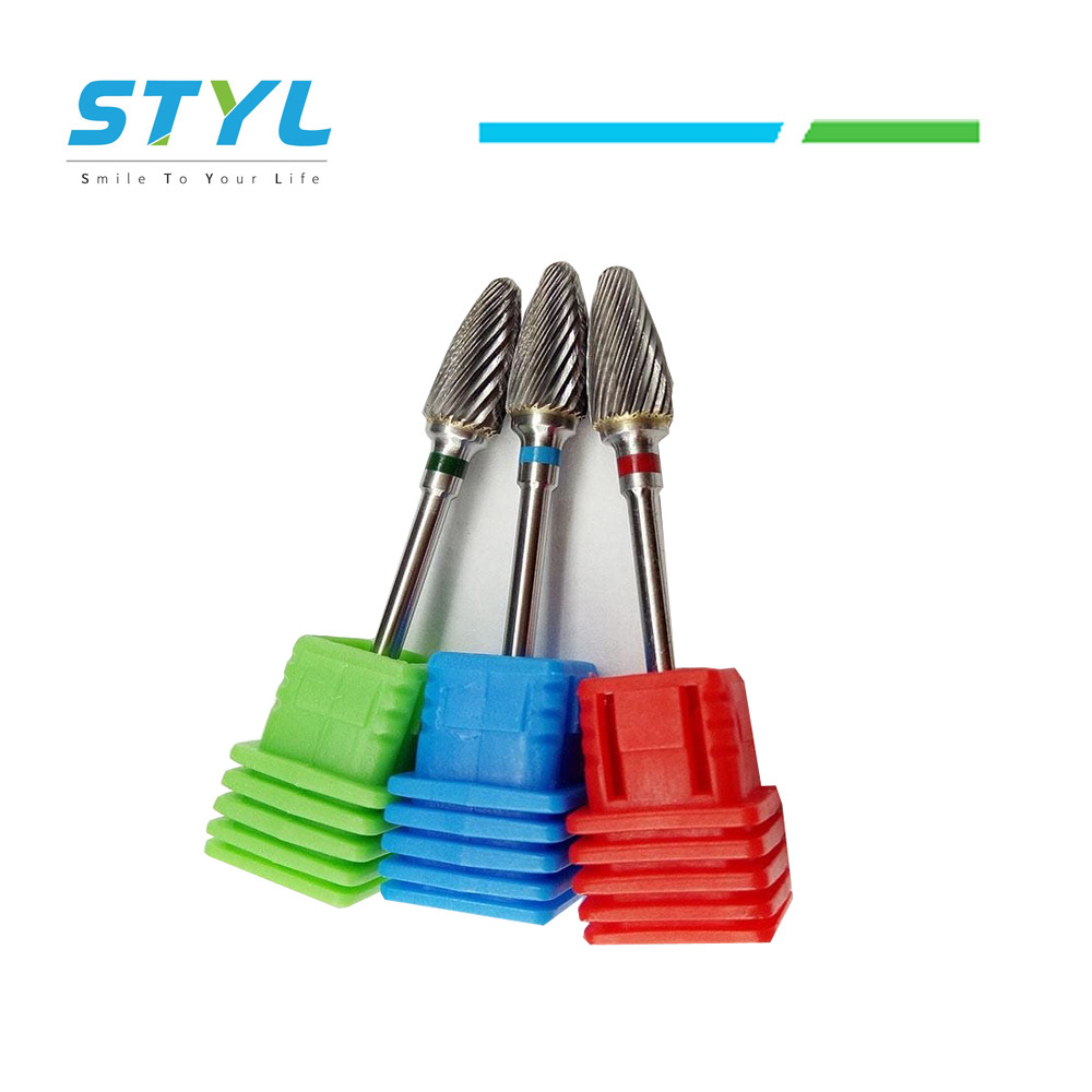 Tungsten Carbide dental burs (Cross Cut Super Fine ) Yellow 1/14