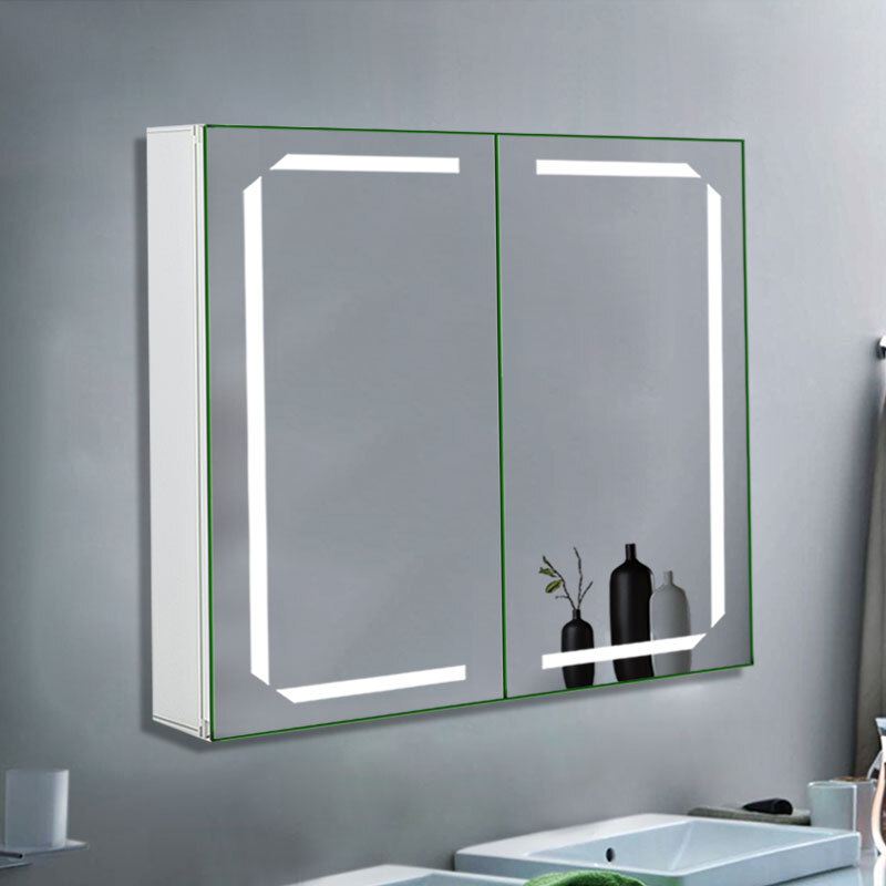 Jm0455 Illuminated Led Bathroom Mirror Cabinet Storage Unit Jm0455 Illuminated Led Bathroom Mirror Cabinet Storage Unit Bluetooth Shaver Demister