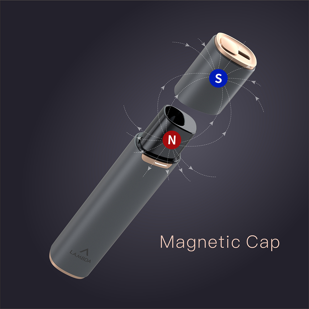 LAMBDA Air Heat Not Burn Device with OLED Display, Compatible with All