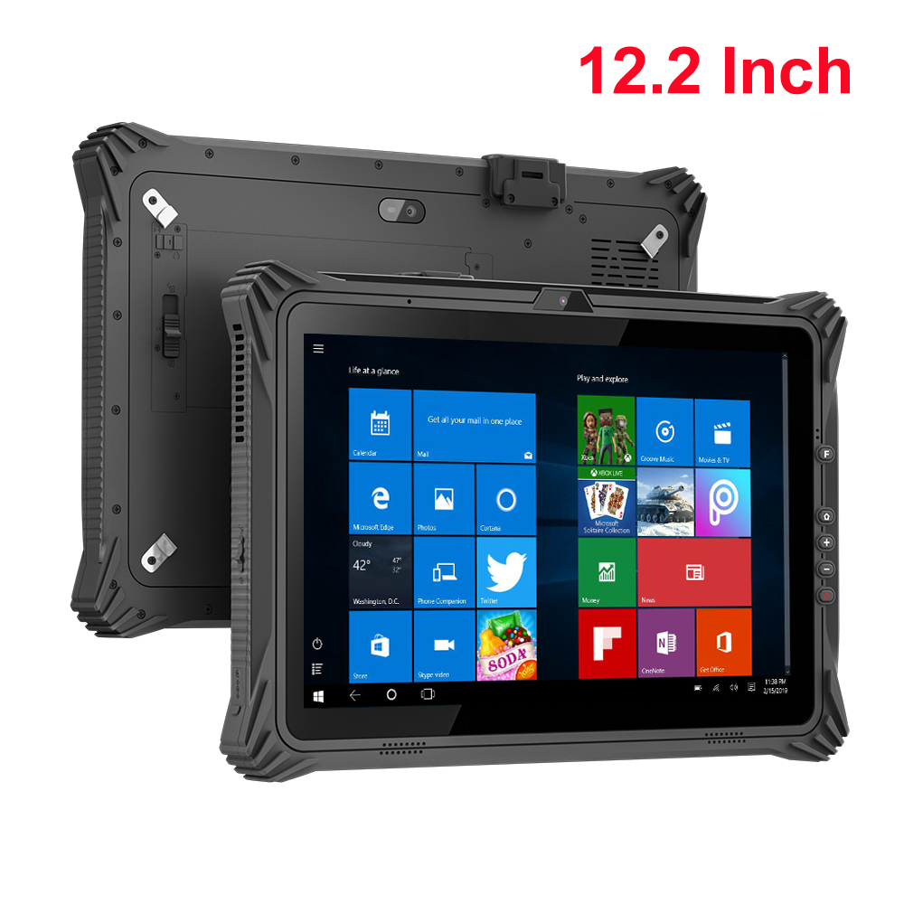 Kcosit K20U Rugged Windows 10 Pro Waterproof Tablet PC 12.2 8th Intel  I5-8250U 8GB RAM 256GB GNSS GPS RJ45 RS232 HDMI