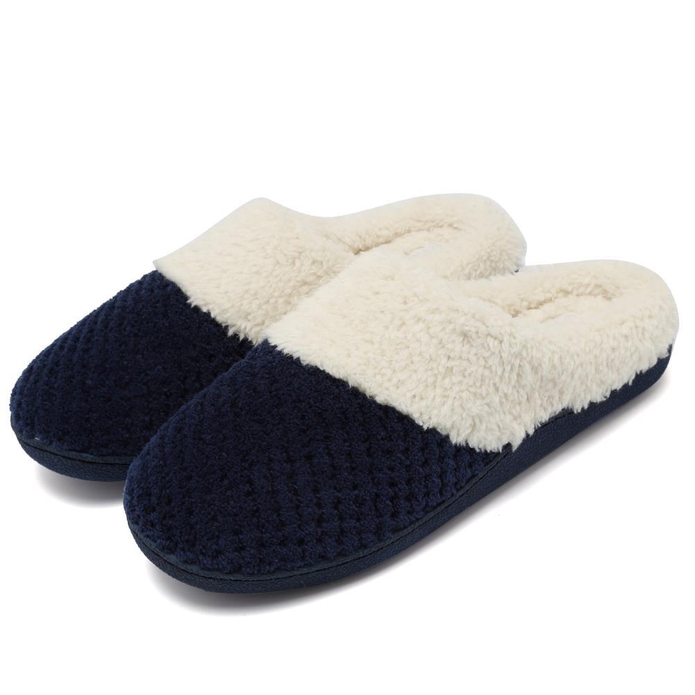 fleece memory foam slippers