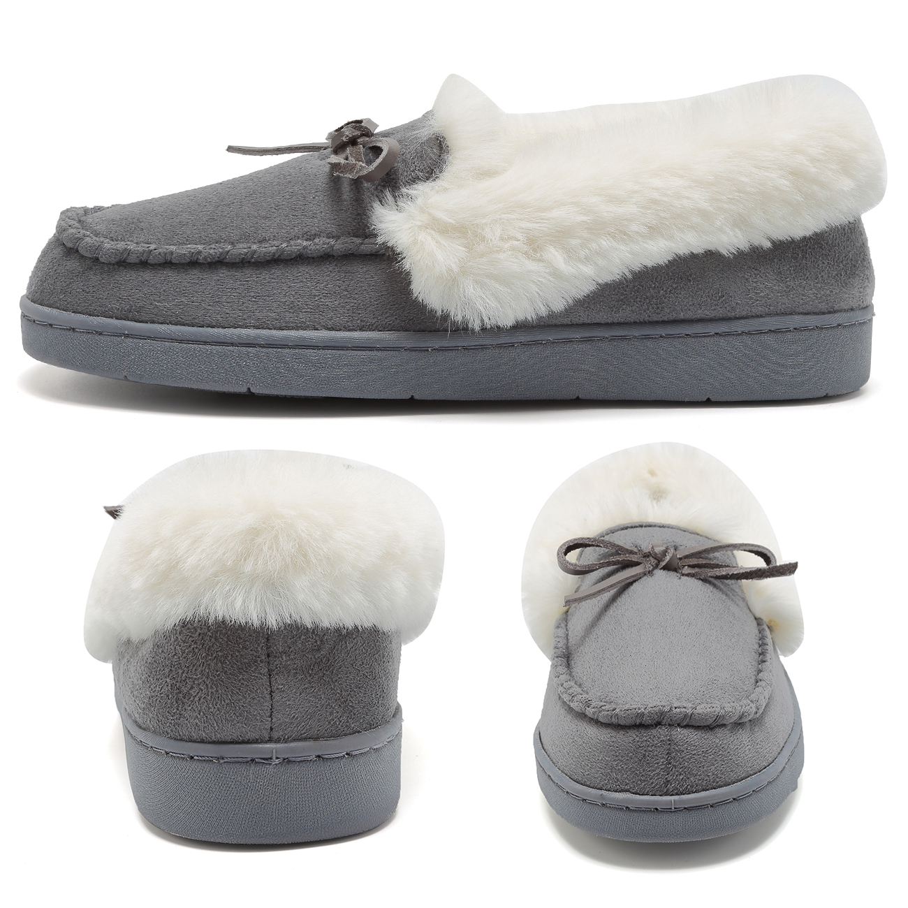 fur lined house slippers