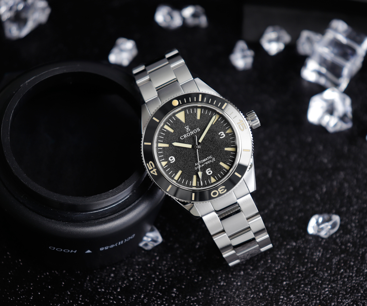 Cronos Sea Master Diver Men Watch Sandwich Dial Automatic NH35