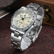 San Martin NH34 39mm BB GMT Luxury BGW9 Men's Watches Business Dress Watch SN0054-G-B1