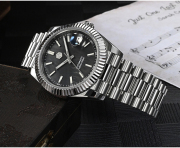EU San Martin Business Luxury San Martin Men Watch Retro Date Just V2 MOP Dial 10Bar SN059-G V2