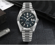 EU San Martin Business Luxury San Martin Men Watch Retro Date Just V2 MOP Dial 10Bar SN059-G V2