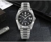 EU San Martin Business Luxury San Martin Men Watch Retro Date Just V2 MOP Dial 10Bar SN059-G V2