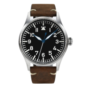 San Martin 41mm Stainless Steel Classic Simple Pilot Watch SN0117-G