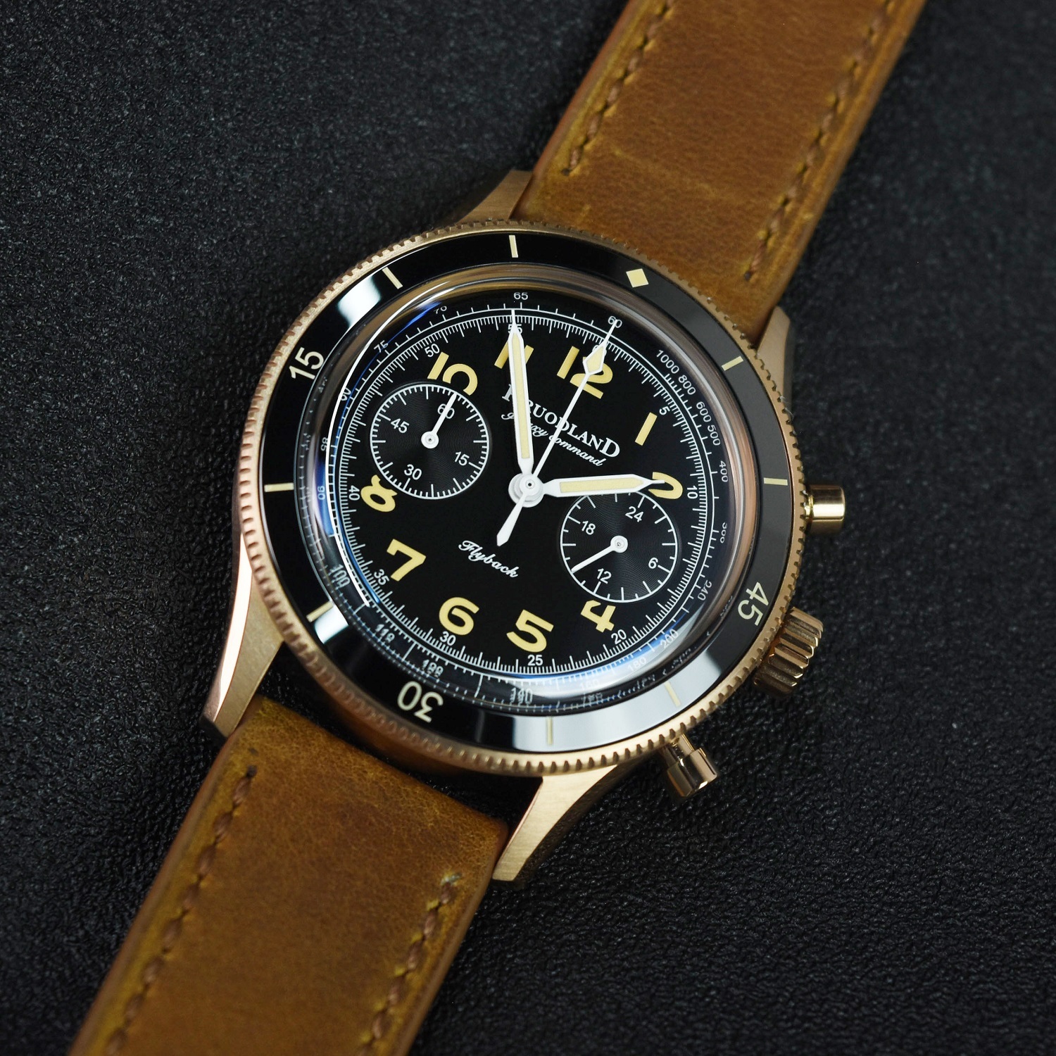 Hruodland Chronograph Bronze watch F-019