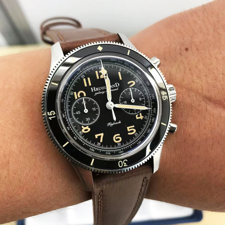 Hruodland Chronograph Stainless Steel Mechanical watch F-019