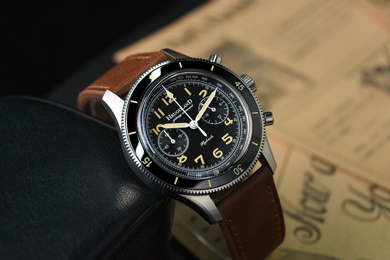 Hruodland Chronograph Stainless Steel Mechanical watch F-019