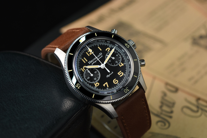 Hruodland Chronograph Stainless Steel Mechanical watch F-019