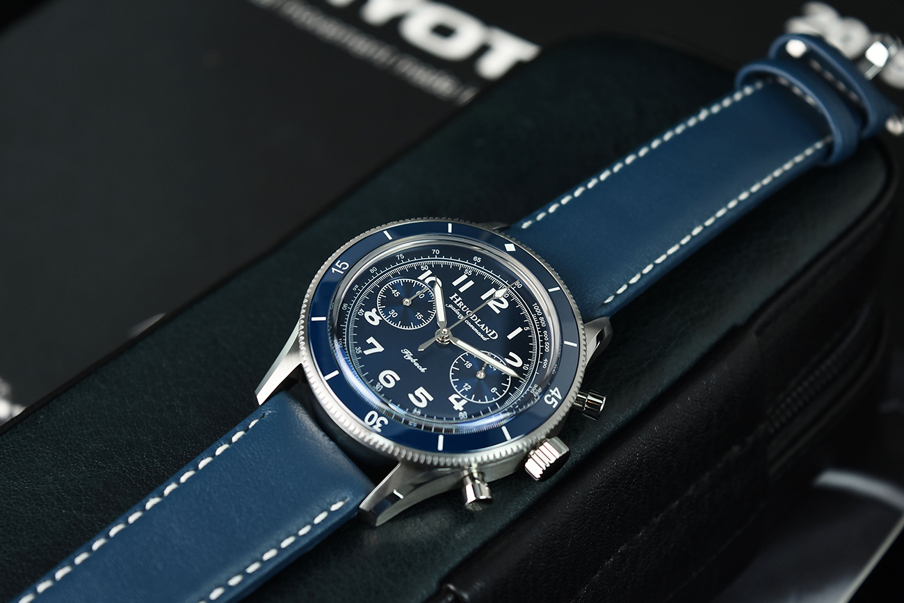Hruodland Chronograph Stainless Steel Mechanical watch F-019