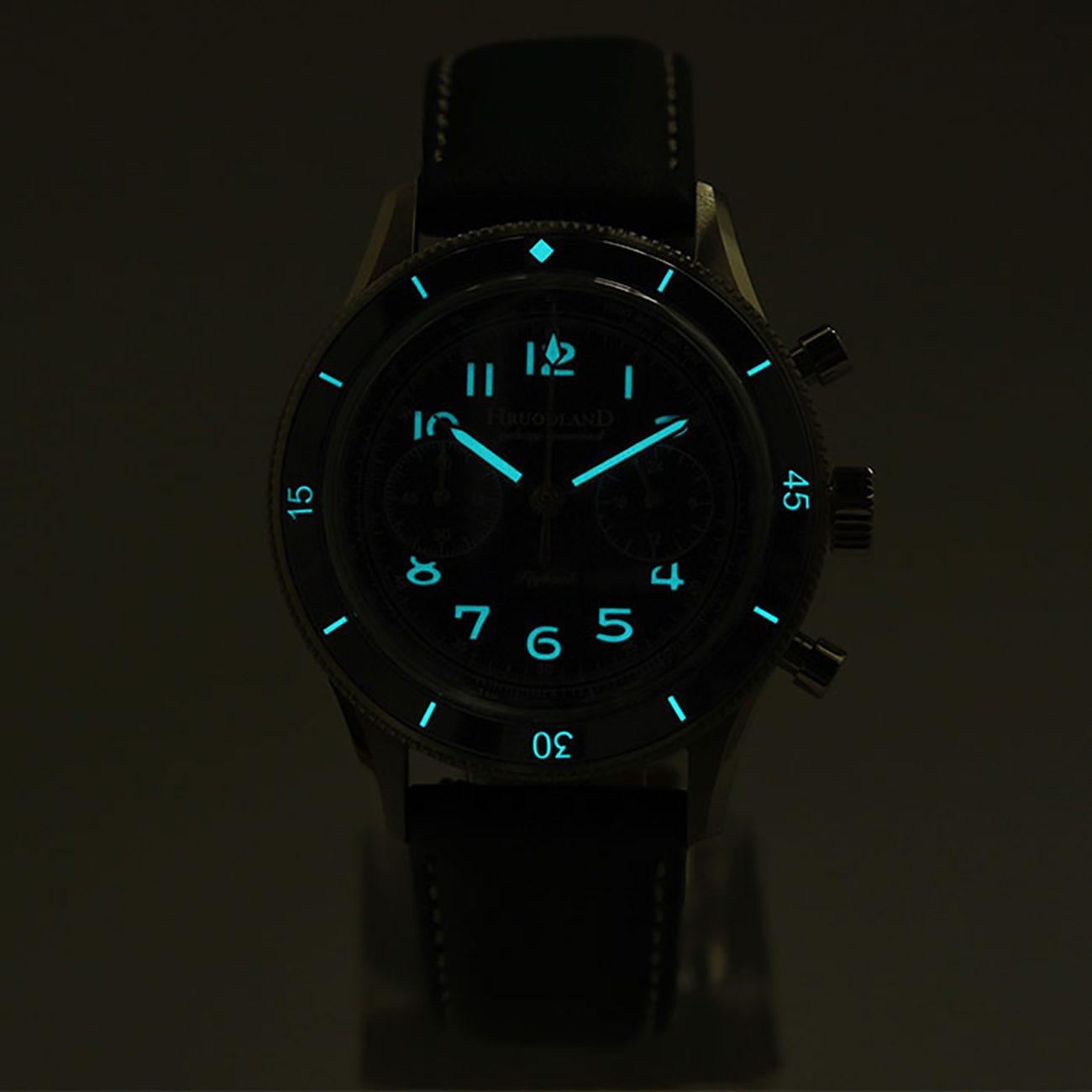 Hruodland Chronograph Stainless Steel Mechanical watch F-019