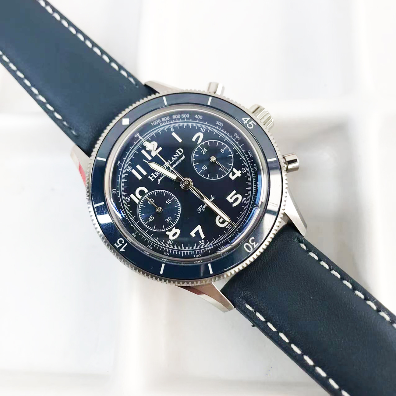 Hruodland Chronograph Stainless Steel Mechanical watch F-019