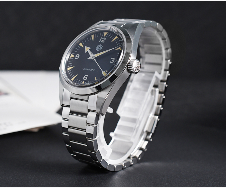 時計 SAN MARTIN automatic San Martin 38mm Vintage Classic 1957 Retro NH35 Automatic