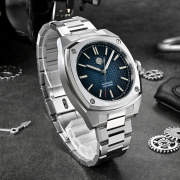 San Martin Original Design 39.5mm Square Case Gradient Checkered Dial Men Luxury Sport Watch SN0026-G-B1 san martin watches,dive watches