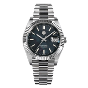 EU San Martin Business Luxury San Martin Men Watch Retro Date Just V2 MOP Dial 10Bar SN059-G V2