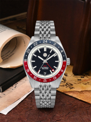 *Flash Sale* San Martin New 39.5mm NH34 GMT Men Watch Bidirectional Aluminum Bezel Luxury Automatic Mechanical Watch SN0116-G V4 GMT San Martin Limited Edition 39.5mm Full Luminous NH34 GMT Original Design Watches SN0116-G3 san martin watches,NH34 movement watch,San Martin SN0109-G-GMT,dive watches