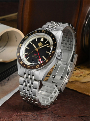 *Flash Sale* San Martin New 39.5mm NH34 GMT Men Watch Bidirectional Aluminum Bezel Luxury Automatic Mechanical Watch SN0116-G V4 GMT San Martin Limited Edition 39.5mm Full Luminous NH34 GMT Original Design Watches SN0116-G3 san martin watches,NH34 movement watch,San Martin SN0109-G-GMT,dive watches