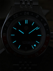 *Flash Sale* San Martin New 39.5mm NH34 GMT Men Watch Bidirectional Aluminum Bezel Luxury Automatic Mechanical Watch SN0116-G V4 GMT San Martin Limited Edition 39.5mm Full Luminous NH34 GMT Original Design Watches SN0116-G3 san martin watches,NH34 movement watch,San Martin SN0109-G-GMT,dive watches