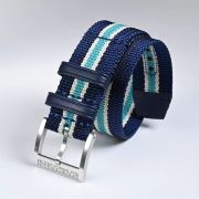 San Martin 20mm Nylon Strap for SN0116 San Martin 20mm Mesh Milanese Bracelet Stainless Steel Watch Parts Fly Adjustable Clasp For SN0054