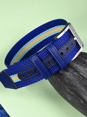 San Martin 20mm Nylon Strap for SN0116 San Martin 20mm Mesh Milanese Bracelet Stainless Steel Watch Parts Fly Adjustable Clasp For SN0054